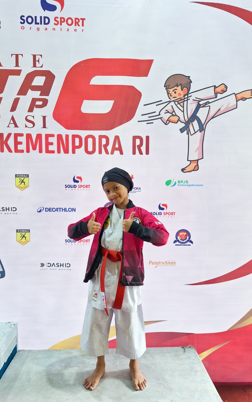 Juara 3 Nasional di Kejuaraan Karate Piala Kemenpora 2025